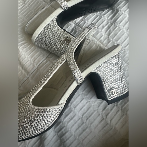 Chanel Rhinestone Crystal Slingbacks - Picture 6 of 9